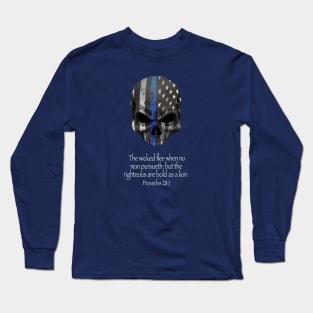 Proverbs 28:1 Long Sleeve T-Shirt